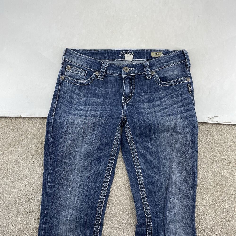 Silver Jeans Aiko Women Jeans Size 30 x 30" Inseam Blue Denim Medium Wash 10-20 - Picture 3 of 9